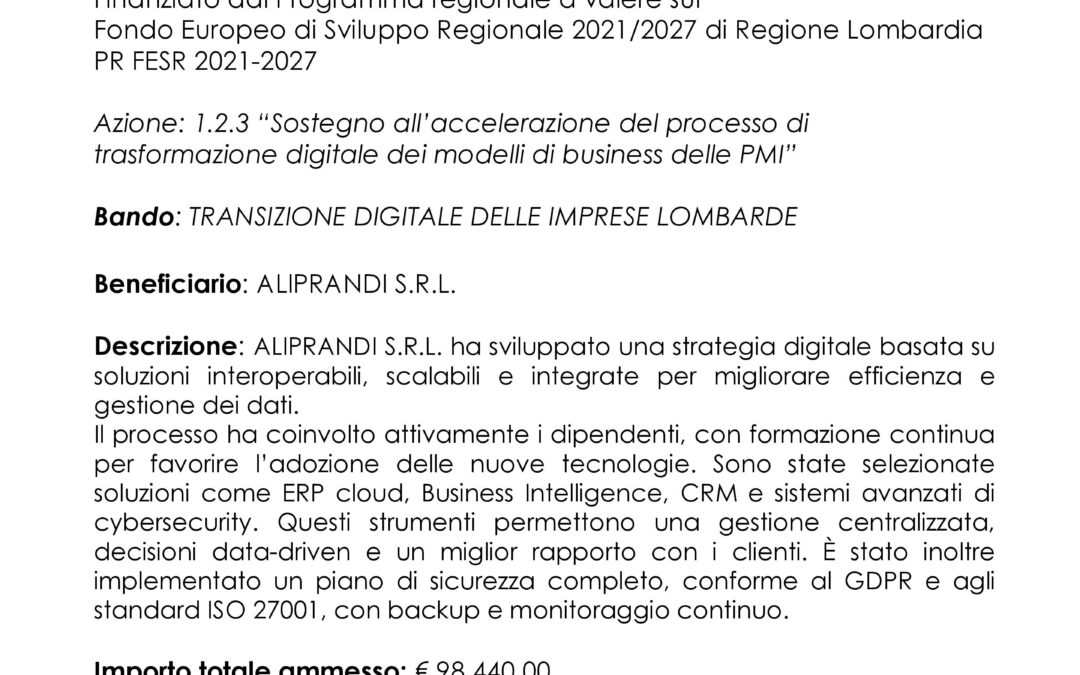 ALIPRANDI Poster A3 – FESR 21-27